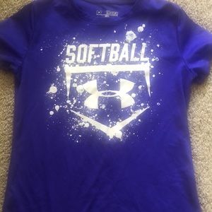 Girl’s Under Armour Softball T